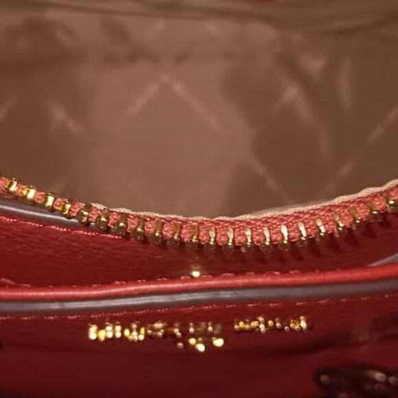 NWT Michael Kors Austin Medium Satchel-Shoulder Bag -Terracotta Pebbled Leather - Picture 14 of 16